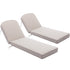 Ranu Extra Thick Outdoor Cushion Set – Beige Patio Chair Cushions | Outdoor Seat & Back Cushions | Weather-Resistant Outdoor Cushions | Kinwell Furniture